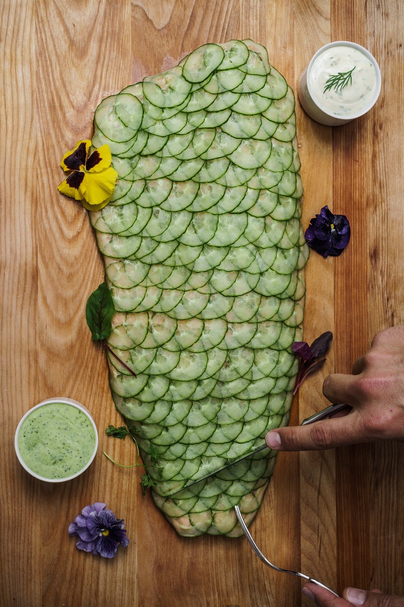 Poached Salmon Platter