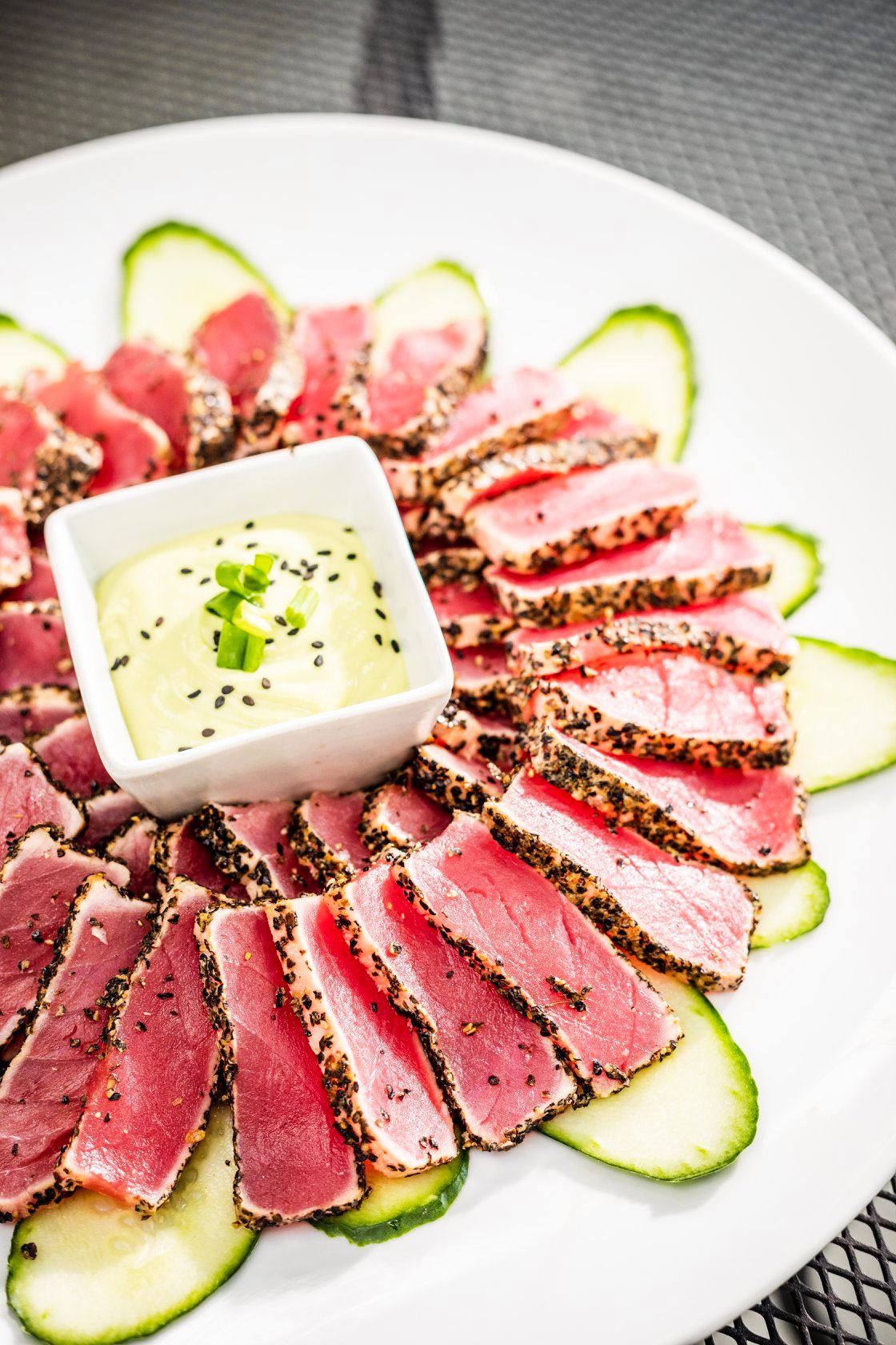 Pepper Crusted Ahi Tuna Platter