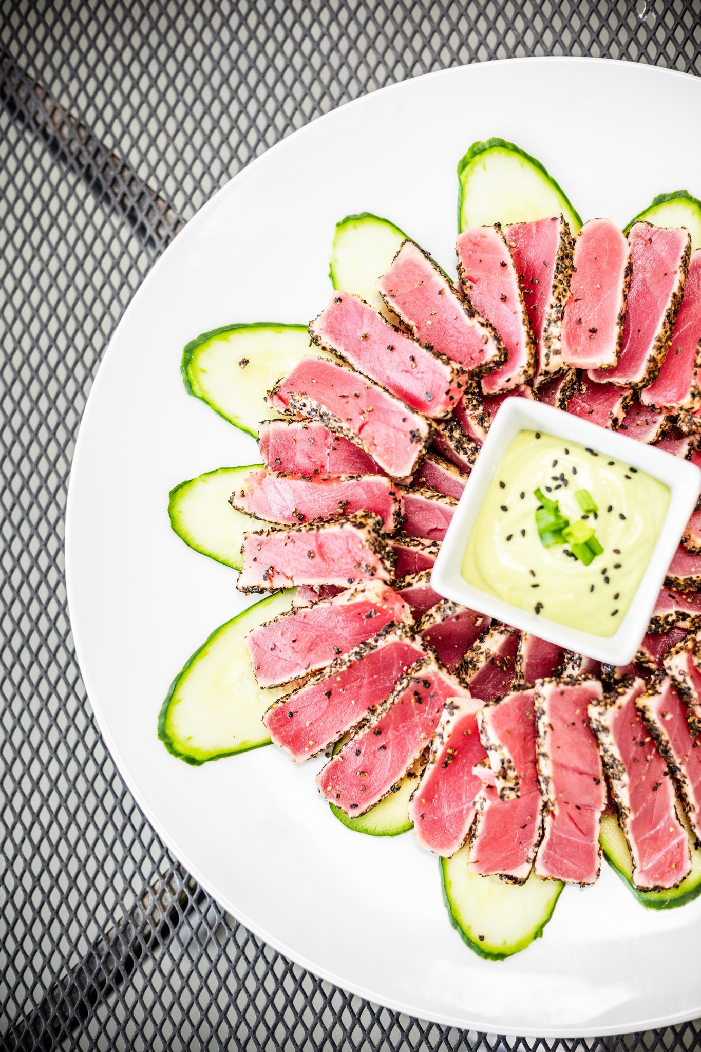 Pepper Crusted Ahi Tuna Platter