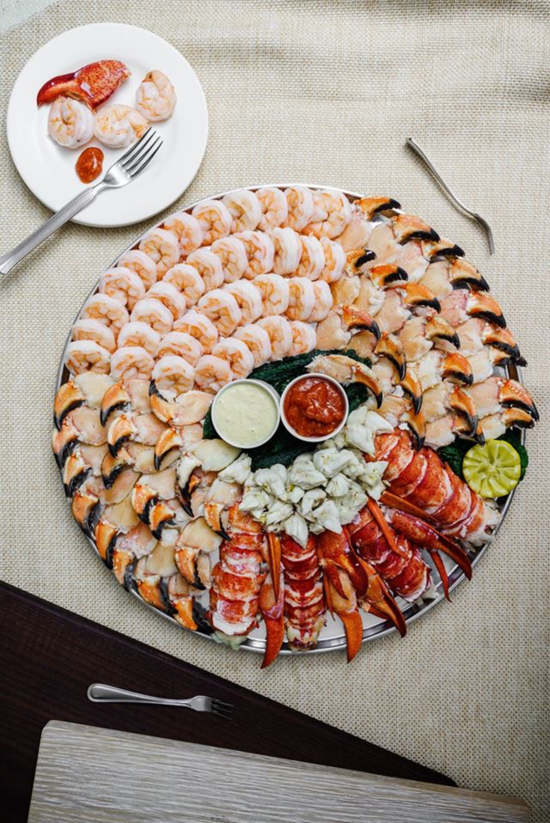 an assortment of seafood 