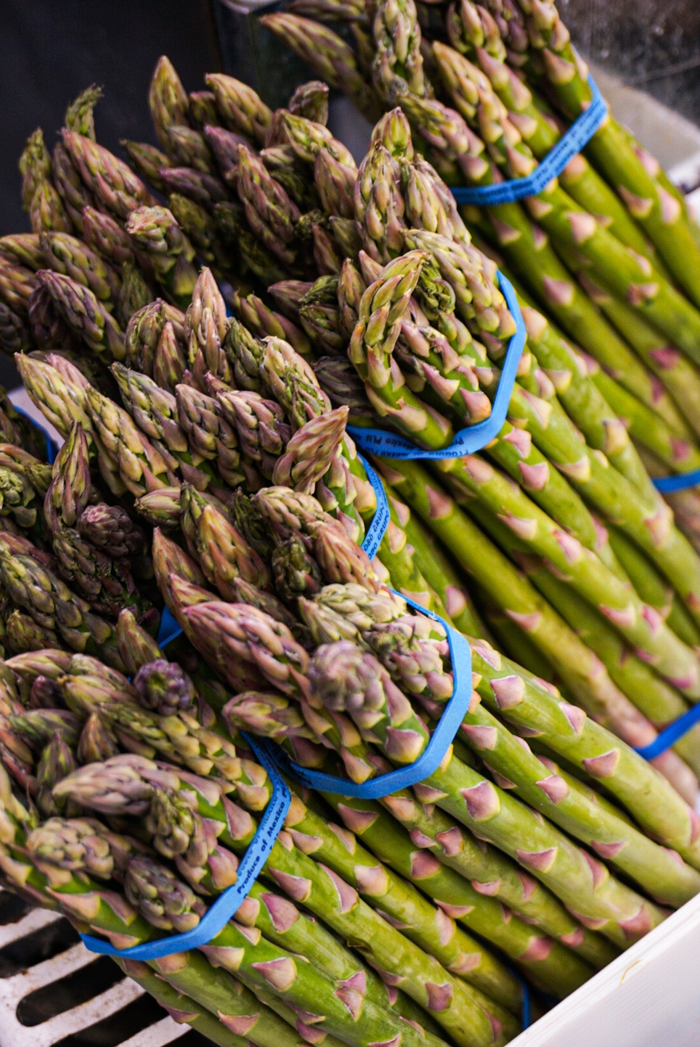 bunches of asparagus